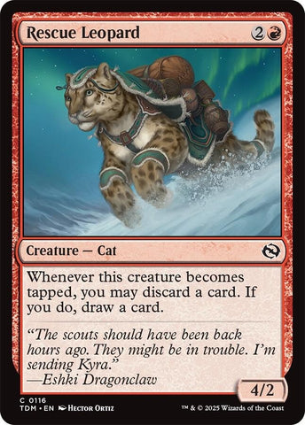 Image for Rescue Leopard (116) (Tarkir: Dragonstorm) - Magic: The Gathering