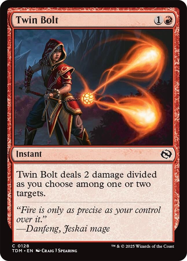 Image for Twin Bolt (128) (Tarkir: Dragonstorm) - Magic: The Gathering