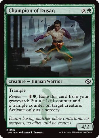 Image for Champion of Dusan (137) (Tarkir: Dragonstorm) - Magic: The Gathering