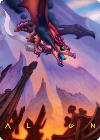 Image for Scavenger Regent Art Card (45/54) (Gold-Stamped Signature) (45) [Art Series: Tarkir: Dragonstorm] - Magic: The Gathering