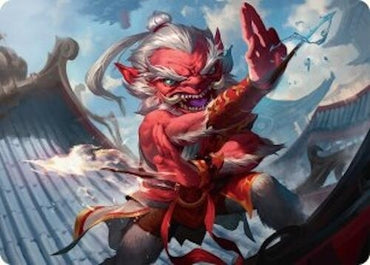 Image for Devoted Duelist Art Card (15/54) (15) [Art Series: Tarkir: Dragonstorm] - Magic: The Gathering