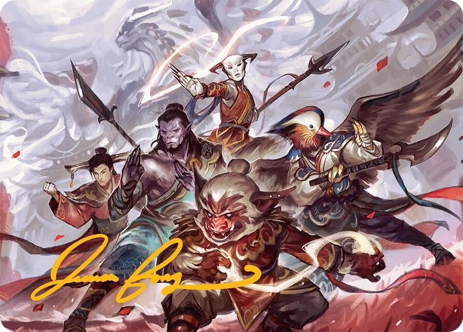 Image for Will of the Jeskai Art Card (54/54) (Gold-Stamped Signature) (54) [Art Series: Tarkir: Dragonstorm] - Magic: The Gathering