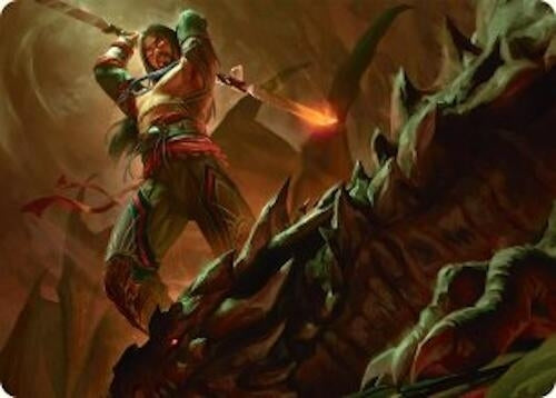 Image for Sarkhan's Resolve Art Card (18/54) (18) [Art Series: Tarkir: Dragonstorm] - Magic: The Gathering