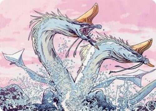 Image for Twinmaw Stormbrood Art Card (39/54) (39) [Art Series: Tarkir: Dragonstorm] - Magic: The Gathering