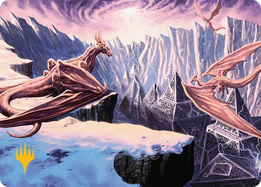 Image for Maelstrom of the Spirit Dragon (42/54) (Gold-Stamped Planeswalker Symbol) (42) [Art Series: Tarkir: Dragonstorm] - Magic: The Gathering