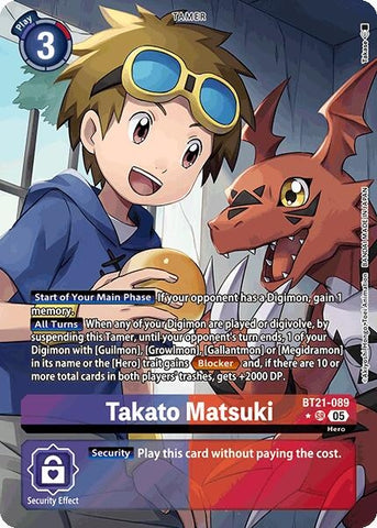 Image for Takato Matsuki (Alternate Art) (BT21-089 SR) (World Convergence) - Digimon Card Game