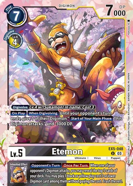 Etemon (Regulation Battle Vol. 1) (EX5-048 U) (Animal Colosseum)