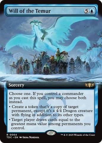 Image for Will of the Temur (Extended Art) (64) (Commander: Tarkir: Dragonstorm) - Magic: The Gathering