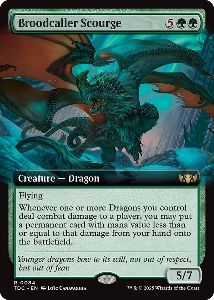 Image for Broodcaller Scourge (Extended Art) (84) (Commander: Tarkir: Dragonstorm) - Magic: The Gathering