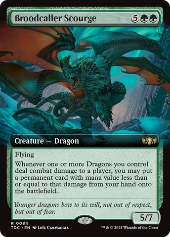 Image for Broodcaller Scourge (Extended Art) (84) (Commander: Tarkir: Dragonstorm) - Magic: The Gathering