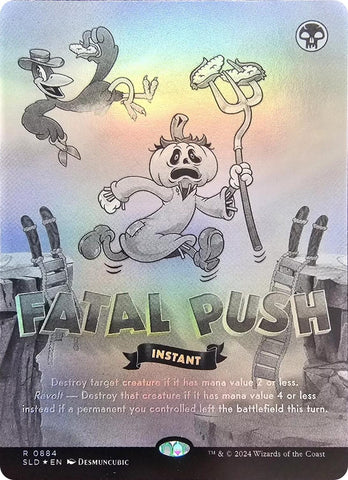 Image for Fatal Push (0884) (Black & White Foil) (884) (Secret Lair Drop Series) - Magic: The Gathering