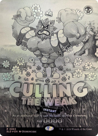Image for Culling the Weak (Black & White Foil) (883) (Secret Lair Drop Series) - Magic: The Gathering