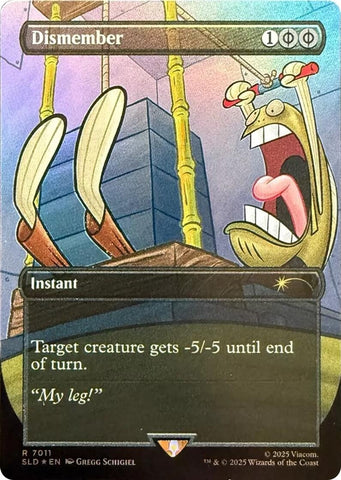 Image for Dismember (7011) (Rainbow Foil) (7011) (Secret Lair Drop Series) - Magic: The Gathering