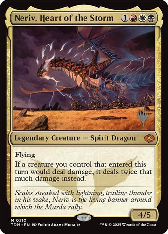 Image for Neriv, Heart of the Storm (210) [Promo Pack: Tarkir: Dragonstorm] - Magic: The Gathering