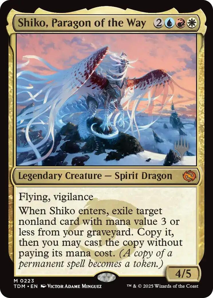 Image for Shiko, Paragon of the Way (223) [Promo Pack: Tarkir: Dragonstorm] - Magic: The Gathering