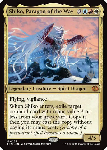 Image for Shiko, Paragon of the Way (223) [Promo Pack: Tarkir: Dragonstorm] - Magic: The Gathering