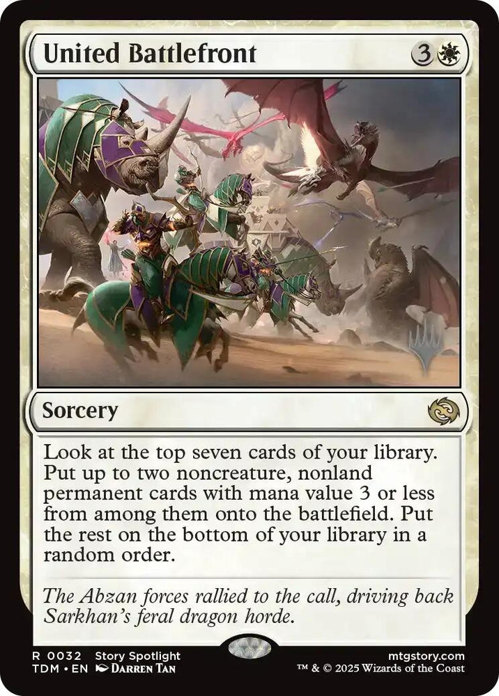 Image for United Battlefront (32) [Promo Pack: Tarkir: Dragonstorm] - Magic: The Gathering