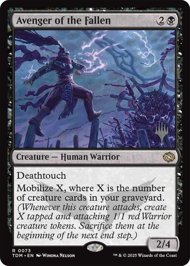 Image for Avenger of the Fallen (73) [Promo Pack: Tarkir: Dragonstorm] - Magic: The Gathering