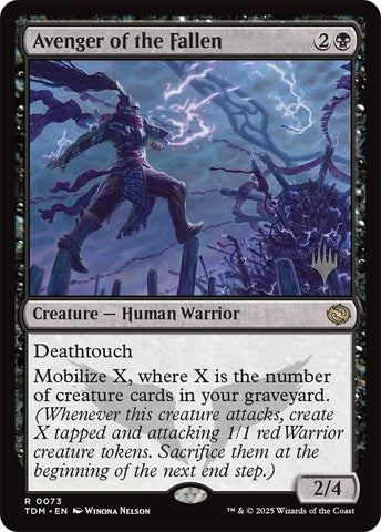 Image for Avenger of the Fallen (73) [Promo Pack: Tarkir: Dragonstorm] - Magic: The Gathering