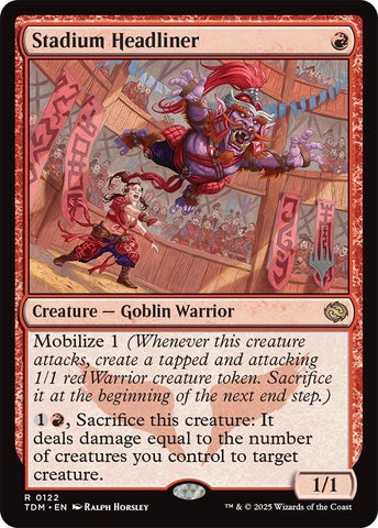 Image for Stadium Headliner (122) [Promo Pack: Tarkir: Dragonstorm] - Magic: The Gathering