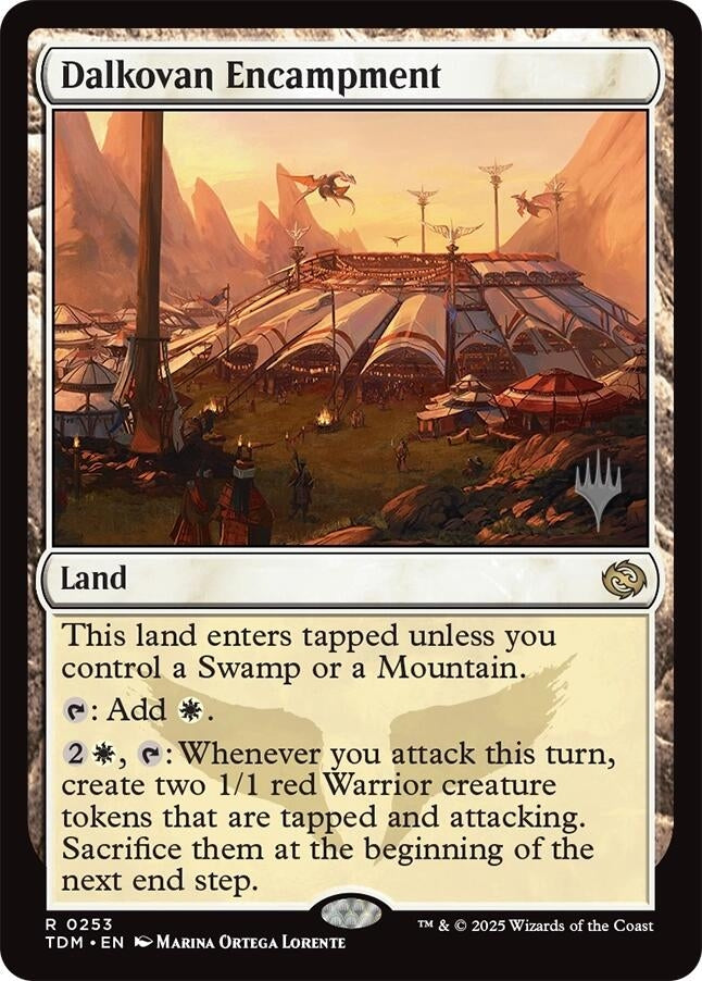 Image for Dalkovan Encampment (253) [Promo Pack: Tarkir: Dragonstorm] - Magic: The Gathering