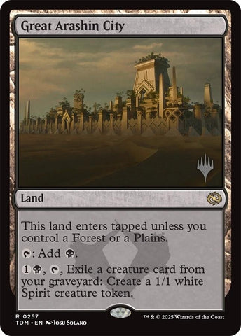 Image for Great Arashin City (257) [Promo Pack: Tarkir: Dragonstorm] - Magic: The Gathering