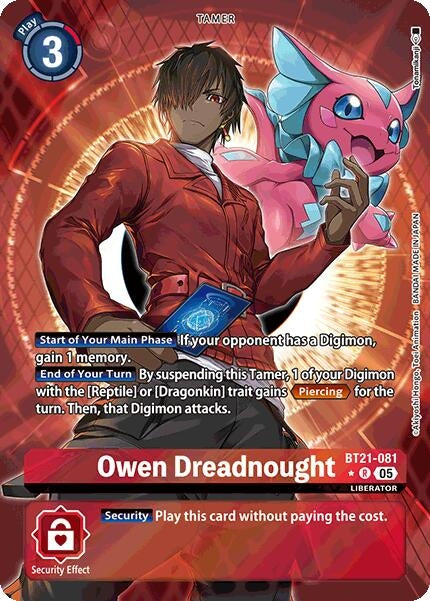 Image for Owen Dreadnought (Alternate Art) (BT21-081 R) (World Convergence) - Digimon Card Game