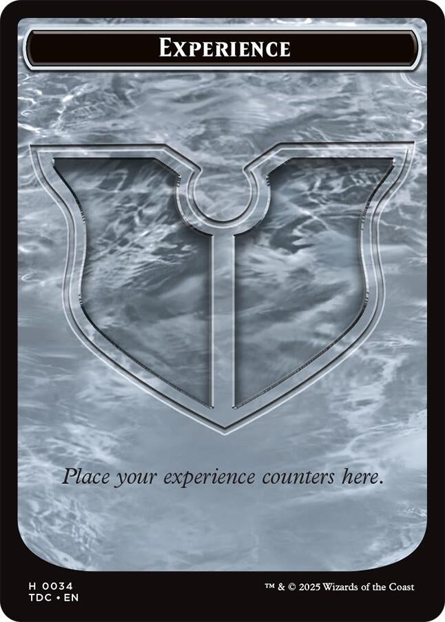 Image for Experience // Treasure Double-Sided Token (34 // 16) (Commander: Tarkir: Dragonstorm) - Magic: The Gathering