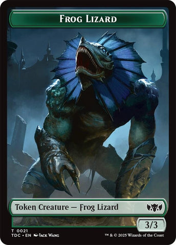 Image for Frog Lizard // Dragon (0014) Double-Sided Token (21 // 14) (Commander: Tarkir: Dragonstorm) - Magic: The Gathering