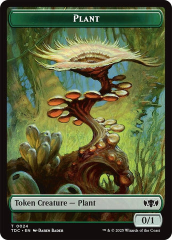 Image for Plant // Goat Double-Sided Token (24 // 4) (Commander: Tarkir: Dragonstorm) - Magic: The Gathering