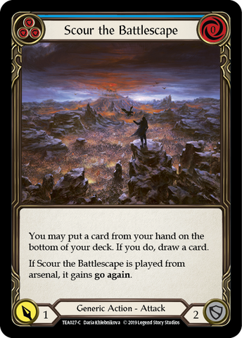 Scour the Battlescape (Blue) [TEA027-C] (Dorinthea Hero Deck)  1st Edition Normal