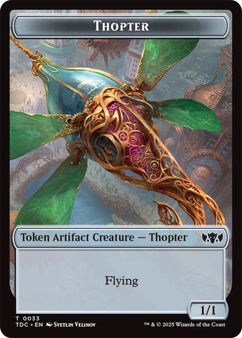 Image for Thopter // Bird Double-Sided Token (33 // 2) (Commander: Tarkir: Dragonstorm) - Magic: The Gathering