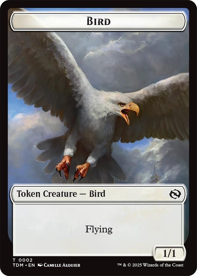 Image for Bird // Monk Double-Sided Token (2 // 3) (Tarkir: Dragonstorm) - Magic: The Gathering