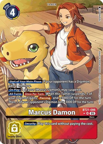 Image for Marcus Damon (Alternate Art) (BT21-086 SR) (World Convergence) - Digimon Card Game