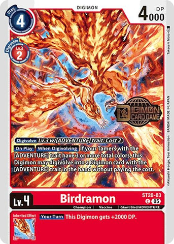 Birdramon (ST20-03 C) [Starter Deck 20: Protector of Light Release Event Cards]
