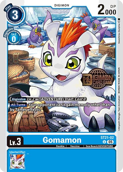 Gomamon (ST21-02 U) [Starter Deck 21: Hero of Hope Release Event Cards]