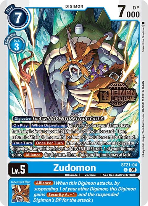 Zudomon (ST21-04 U) [Starter Deck 21: Hero of Hope Release Event Cards]
