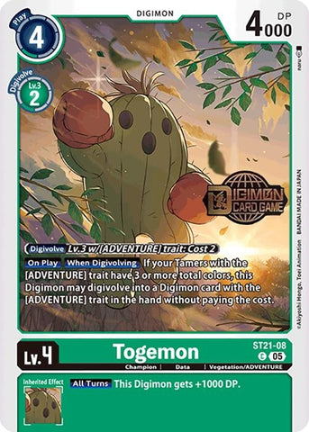 Togemon (ST21-08 C) [Starter Deck 21: Hero of Hope Release Event Cards]