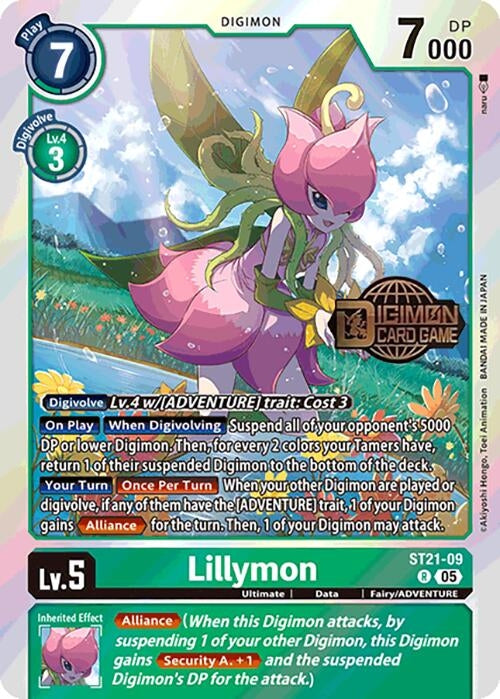 Lillymon (ST21-09 R) [Starter Deck 21: Hero of Hope Release Event Cards]