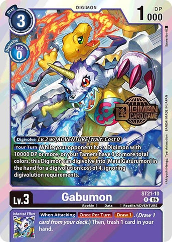 Gabumon (ST21-10 R) [Starter Deck 21: Hero of Hope Release Event Cards]