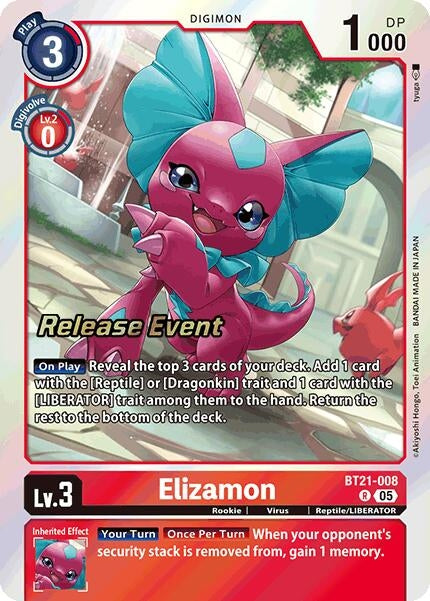 Elizamon (BT21-008 R) [World Convergence Release Event Cards]