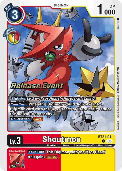 Shoutmon (BT21-011 U) [World Convergence Release Event Cards]