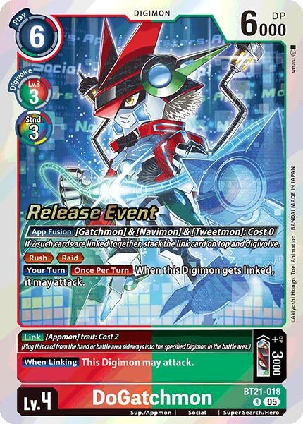 DoGatchmon (BT21-018 R) [World Convergence Release Event Cards]