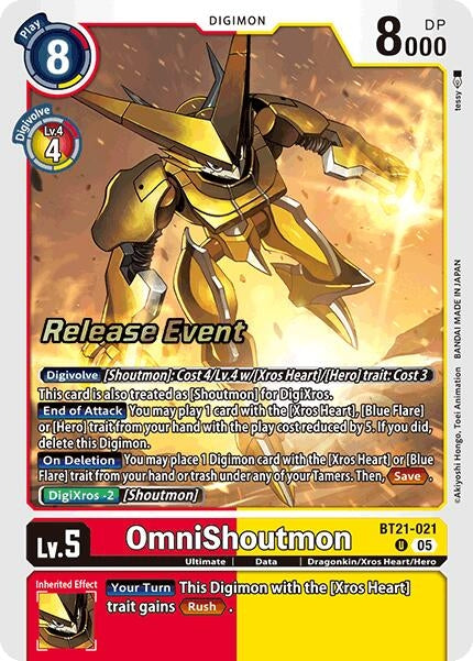 OmniShoutmon (BT21-021 U) [World Convergence Release Event Cards]