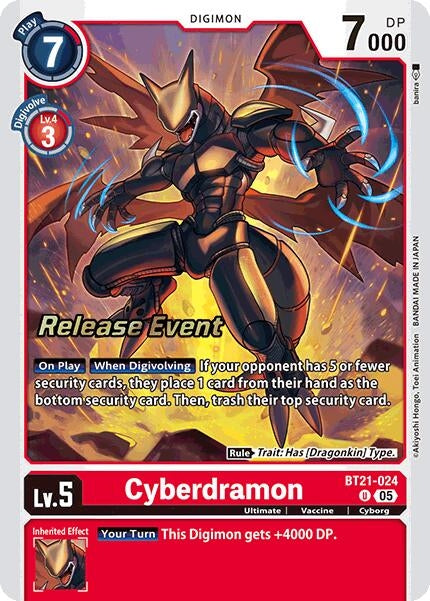 Cyberdramon (BT21-024 U) [World Convergence Release Event Cards]