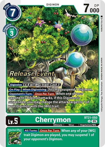 Cherrymon (BT21-050 U) [World Convergence Release Event Cards]