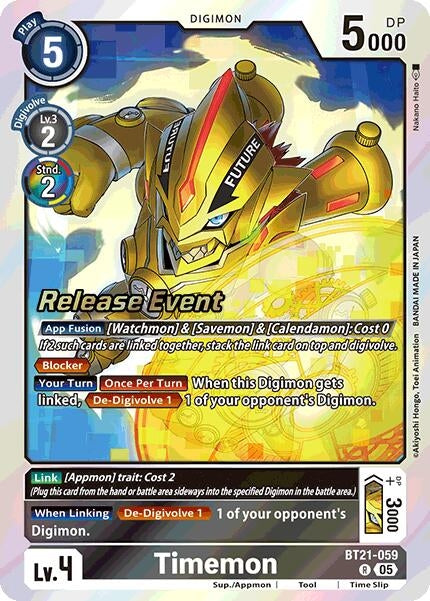 Timemon (BT21-059 R) [World Convergence Release Event Cards]