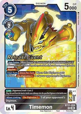 Timemon (BT21-059 R) [World Convergence Release Event Cards]