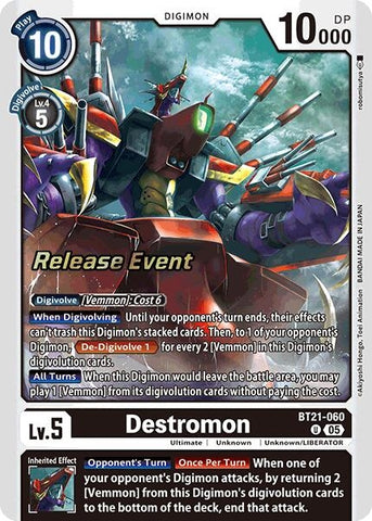 Destromon (BT21-060 U) [World Convergence Release Event Cards]