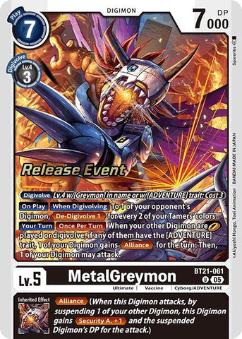 MetalGreymon (BT21-061 U) [World Convergence Release Event Cards]